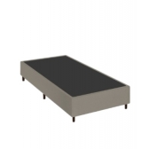 Cama box Solteiro, revestida em Suede (Solteiro0,88x1,88)
