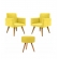 Kit Com 2 Poltronas Talita e 1 Puff Redondo