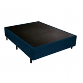 Cama box para casal em revestimento suede (1,88 x1,38)
