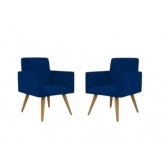 Jogo de poltronas decorativa Talita