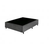 Cama box para casal em revestimento suede (1,88 x1,38)