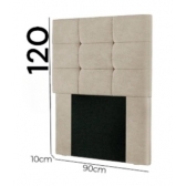 Cabeceira de Cama Box solteiro Carla de 90Cm em Suede