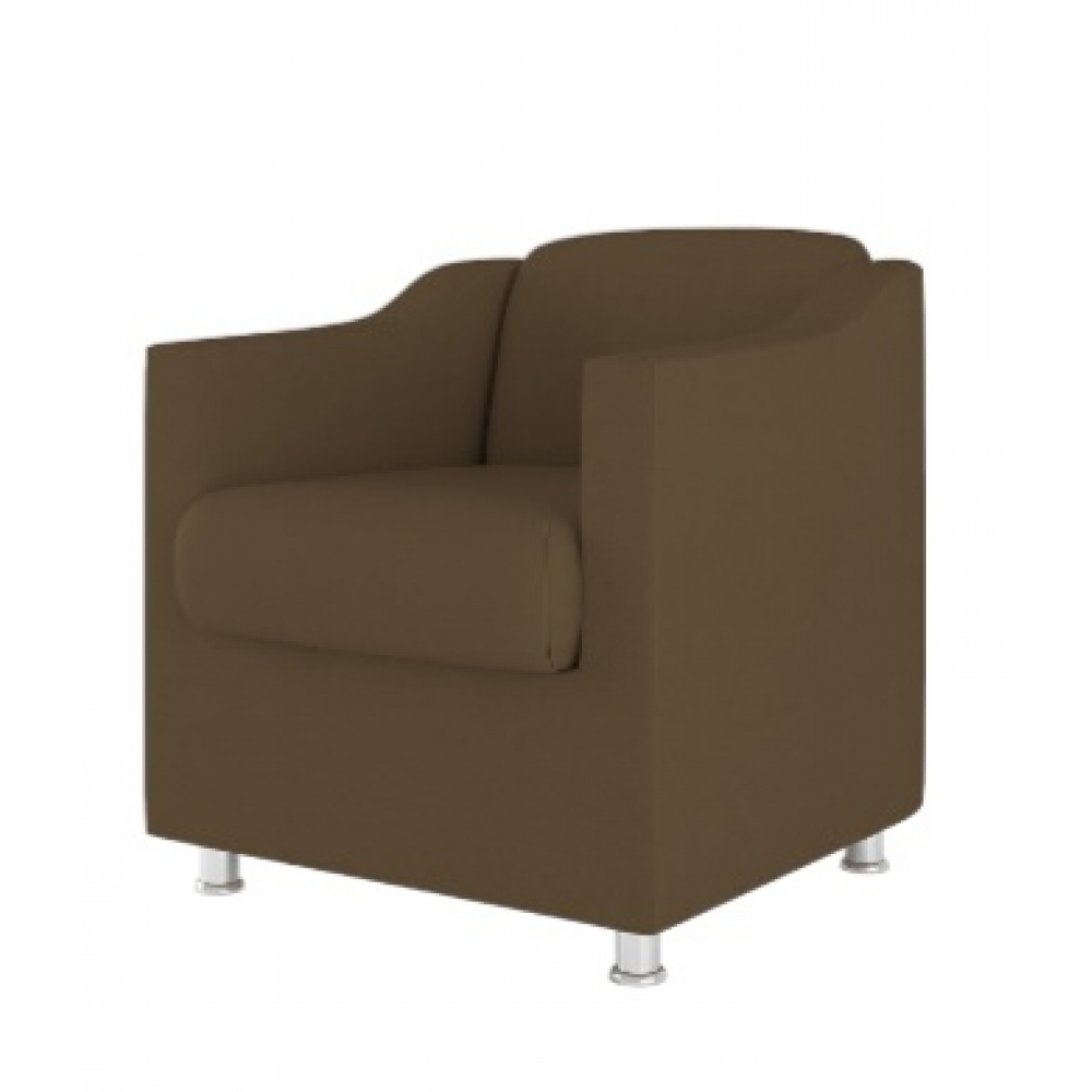 Poltrona Decorativa Tila em suede