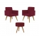Kit Com 2 Poltronas Talita e 1 Puff Redondo