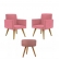 Kit Com 2 Poltronas Talita e 1 Puff Redondo