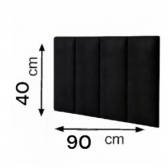 Cabeceira de Cama Box solteiro Painel de 90Cm em Suede