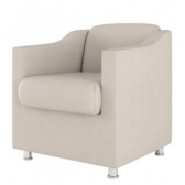 Poltrona Decorativa Tila em suede