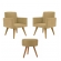 Kit Com 2 Poltronas Talita e 1 Puff Redondo