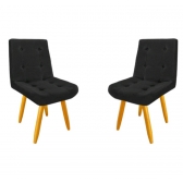Jodo de Cadeira Decorativa Olivia para mesa de Jantar 02 cadeiras
