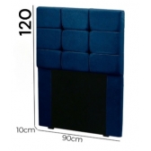 Cabeceira de Cama Box solteiro Carla de 90Cm em Suede