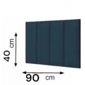 Cabeceira de Cama Box solteiro Painel de 90Cm em Suede