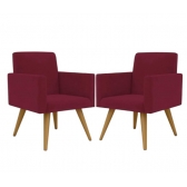 Jogo de poltronas decorativa Talita