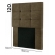 Cabeceira de Cama Box solteiro Carla de 90Cm em Suede