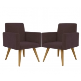 Jogo de poltronas decorativa Talita