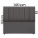 Cabeceira para cama de casal Dalia em Suede (1,20x1,40)