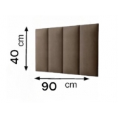 Cabeceira de Cama Box solteiro Painel de 90Cm em Suede