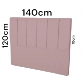 Cabeceira para cama de casal Dalia em Suede (1,20x1,40)