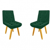 Jodo de Cadeira Decorativa Olivia para mesa de Jantar 02 cadeiras