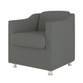 Poltrona Decorativa Tila em suede