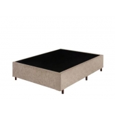 Cama box para casal em revestimento suede (1,88 x1,38)