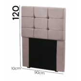 Cabeceira de Cama Box solteiro Carla de 90Cm em Suede