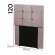 Cabeceira de Cama Box solteiro Carla de 90Cm em Suede