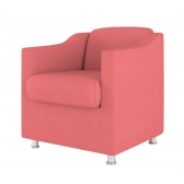 Poltrona Decorativa Tila em suede