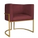 Poltrona decorativa Lua com Base Metálica