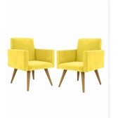 Jogo de poltronas decorativa Talita
