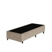 Cama box Solteiro, revestida em Suede (Solteiro0,88x1,88)