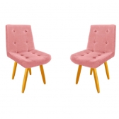 Jodo de Cadeira Decorativa Olivia para mesa de Jantar 02 cadeiras