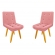 Jodo de Cadeira Decorativa Olivia para mesa de Jantar 02 cadeiras
