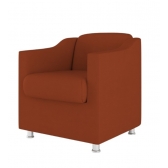 Poltrona Decorativa Tila em suede