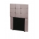 Cabeceira de Cama Box solteiro Carla de 90Cm em Suede