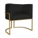 Poltrona decorativa Lua com Base Metálica