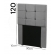 Cabeceira de Cama Box solteiro Carla de 90Cm em Suede
