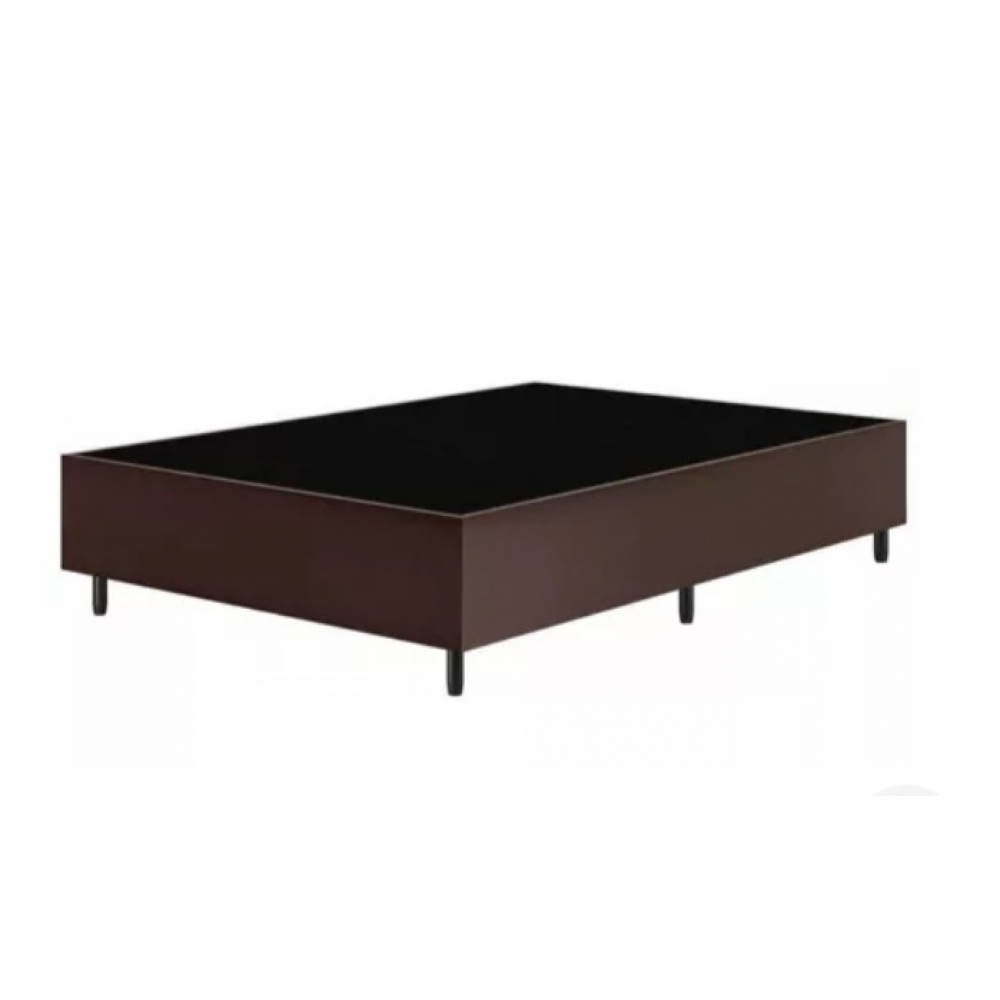 Cama box para casal em revestimento suede (1,88 x1,38)