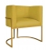 Poltrona decorativa Lua com Base Metálica
