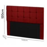 Cabeceira Decorativa para cama de  Casal Carla (1,20x 1,40)